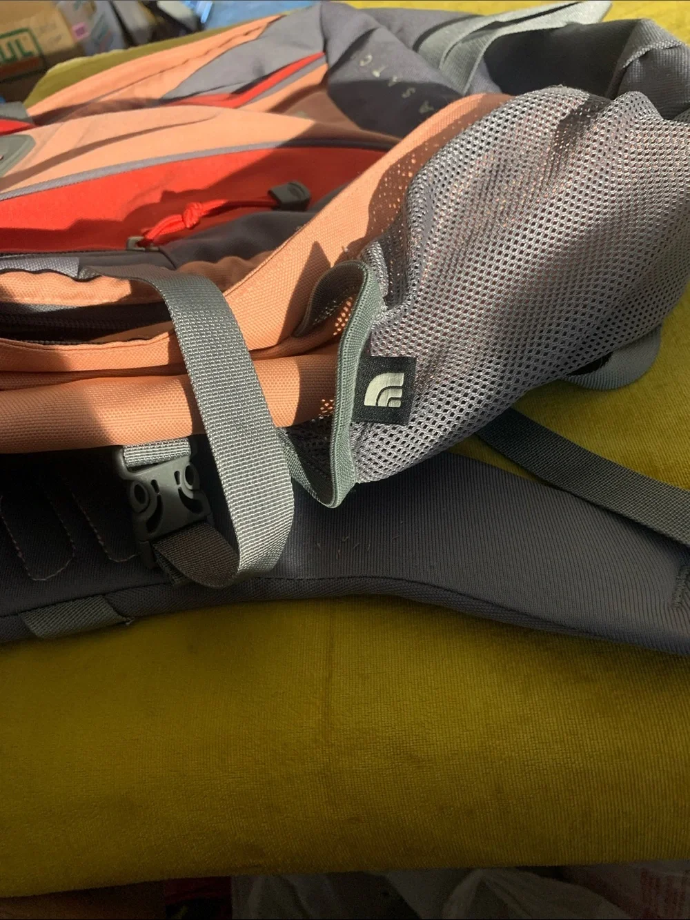 The North Face Wasatch Backpack in Pink, Red & Gray